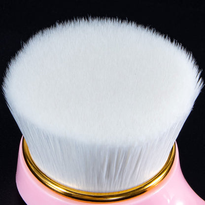 2 Pack Soft Bristle Facial Cleansing Brush for Deep Pore Cleaning, Face Exfoliating Scrub Brush for Face Cleansing Skincare Massaging (Pink and Jade White)